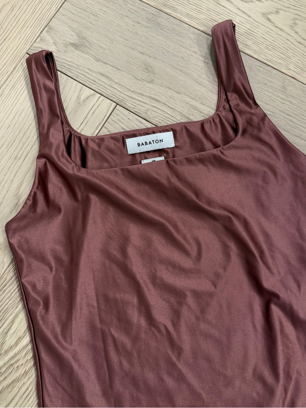 Babaton Metallic Pink Bodysuit with Snaps, Girly, Office wear, Girls Night XS